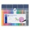 Staedtler Triplus Broadliner Felt Tip Pens - Assorted Colors, Set of 20